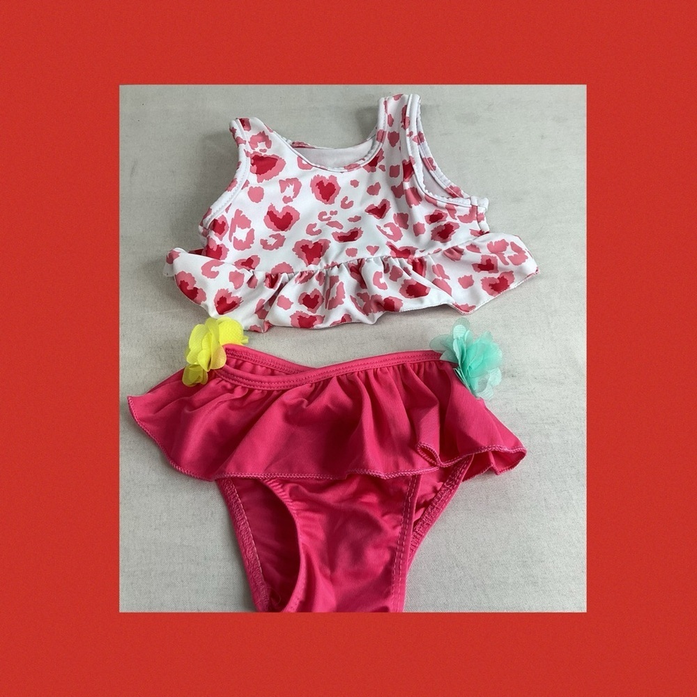 Little girl two piece swimsuit. 9